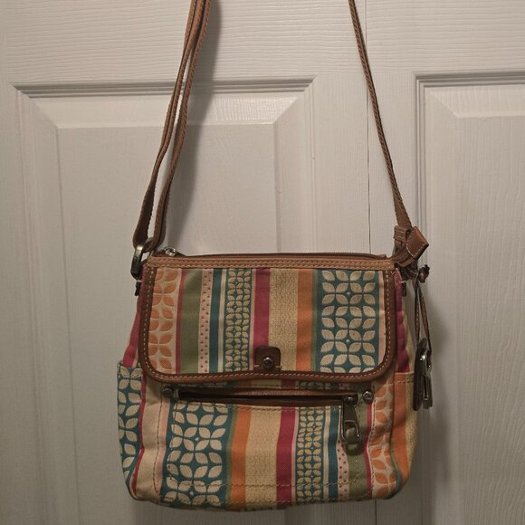 FOSSIL Women's Multi-Colors/Patterns Patchwork Crossbody Handbag - Small - Picture 5 of 10
